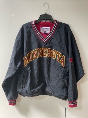 Vintage 90s University Of Minnesota Collegiate Pullover Windbreaker Champion
